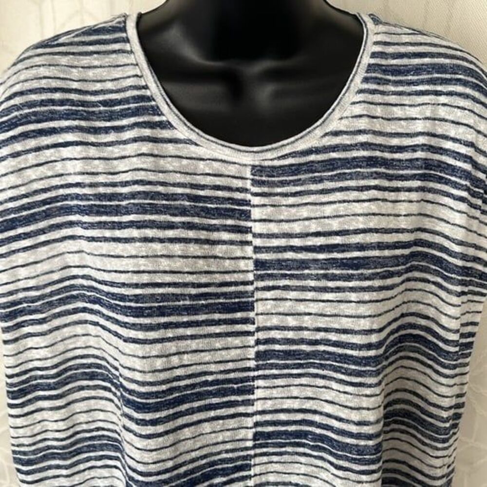 Vince Camuto Womens Misaligned Pullover Blouse - Picture 6 of 9